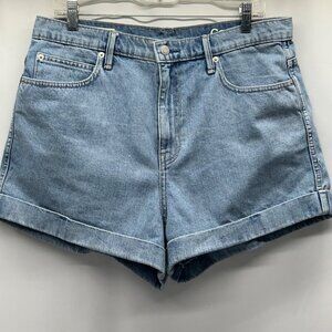 Gap 1969 High-Rise Denim Shorts Size 32 Light Wash Casual Style